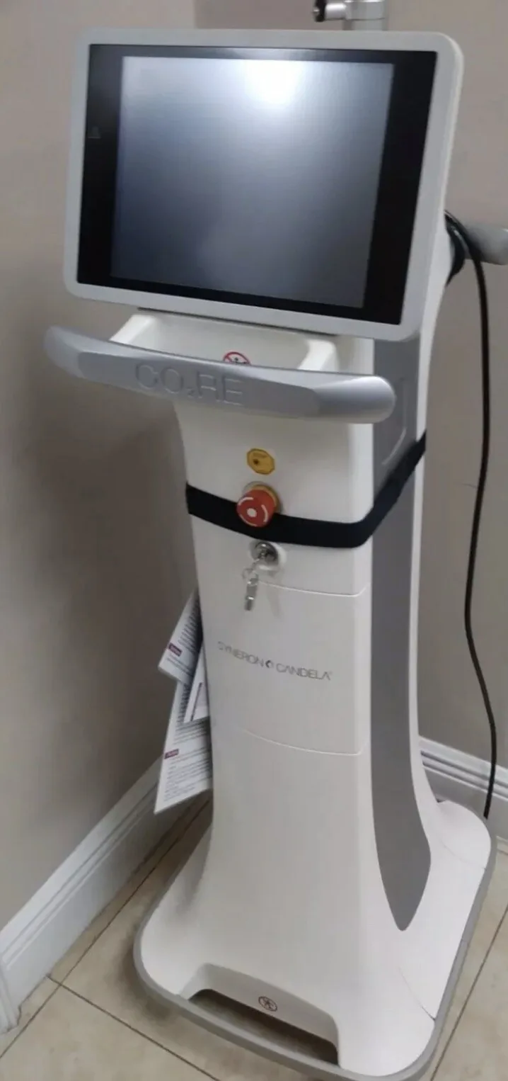 Owner photograph of a Candela CO2RE system.