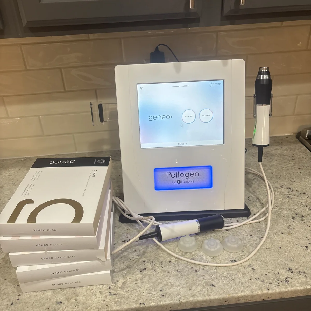 Owner photograph of a Lumenis Geneo system.