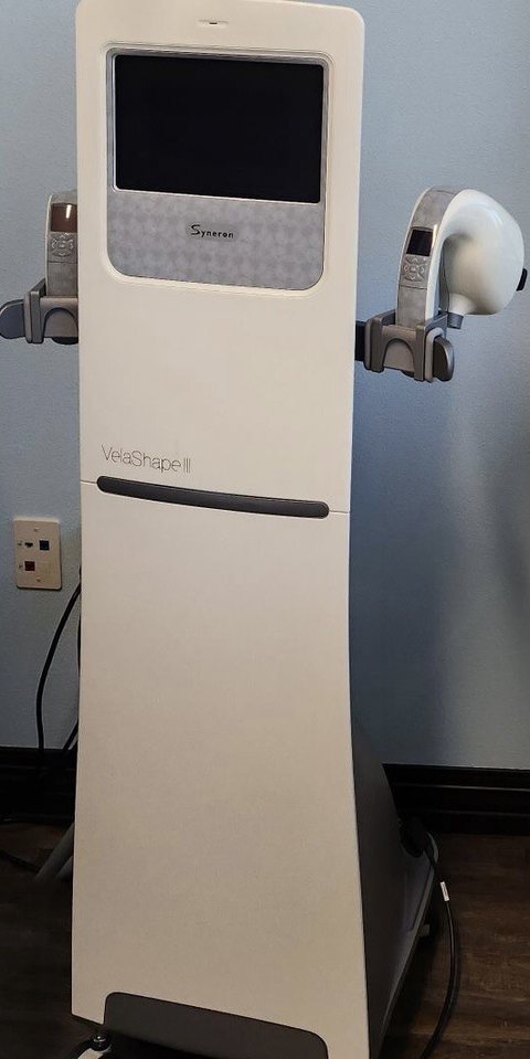 Syneron VelaShape II system photographed in a treatment room.